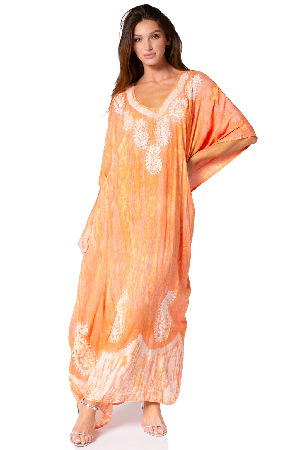 Sakkas Tacy Women's Boho Summer Maxi Dress for Casual or Lounge Wear
