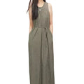 Pleated A-Line Cami Dress