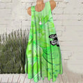 Butterfly Floral Print A-Line Mini Dress