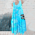 Butterfly Floral Print A-Line Mini Dress