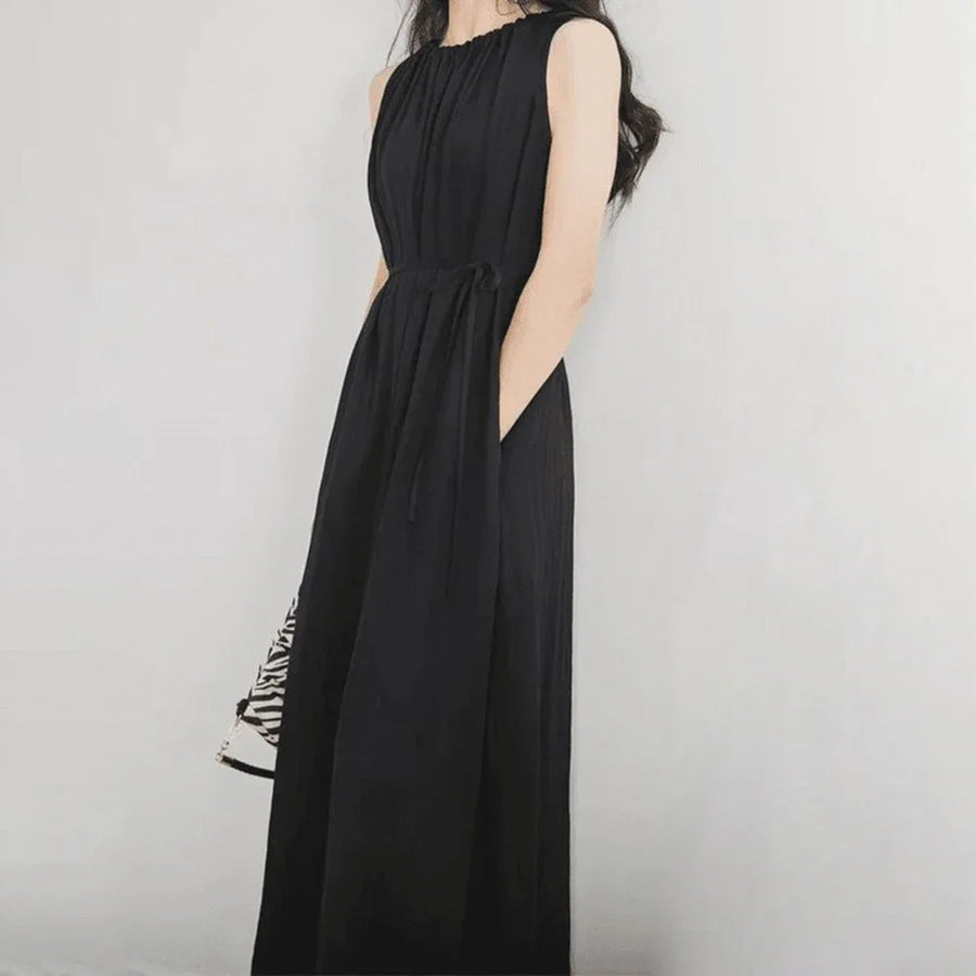 Pleated A-Line Cami Dress